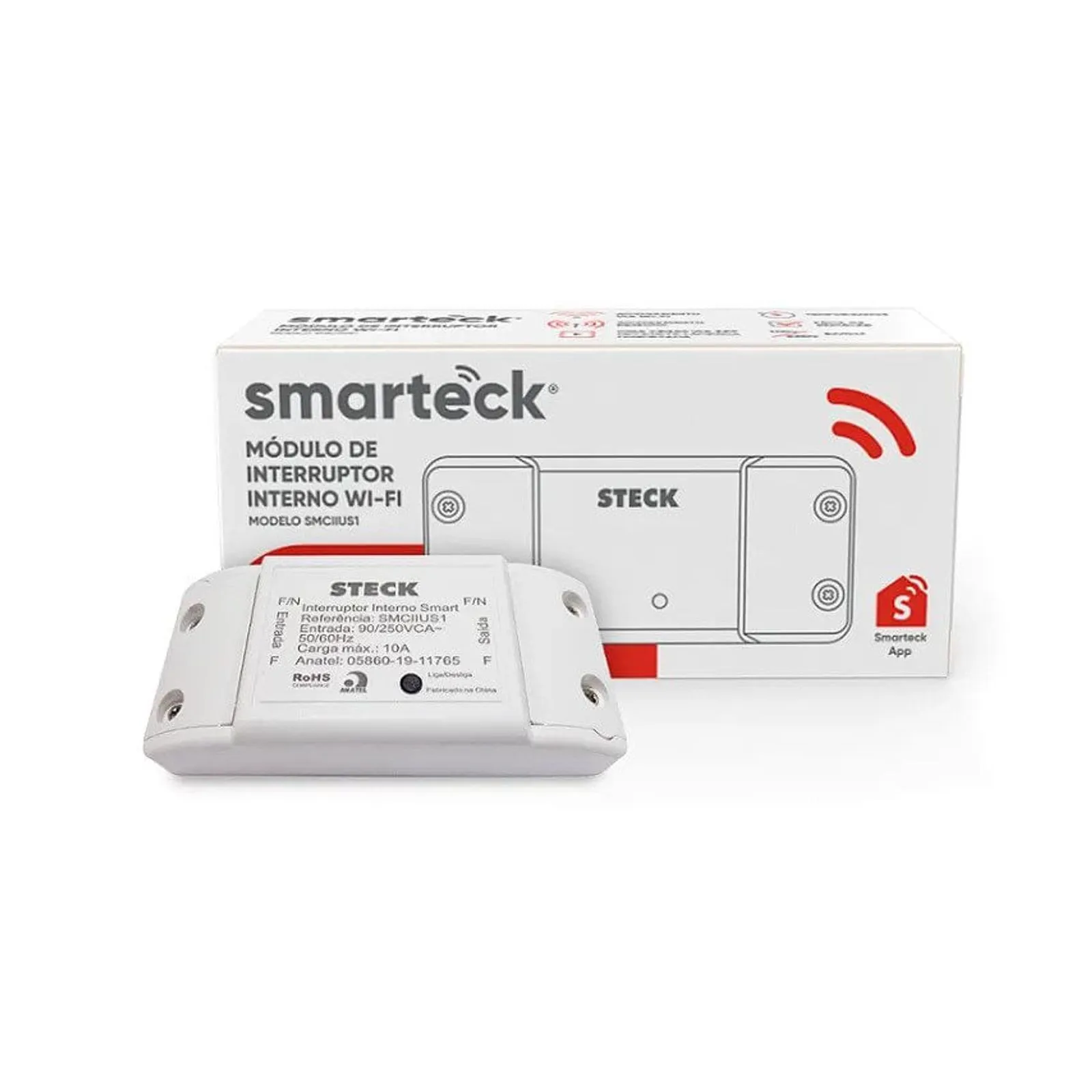 -43% OFF Módulo De Interruptor Interno Wi-Fi Smarteck 10A – Steck