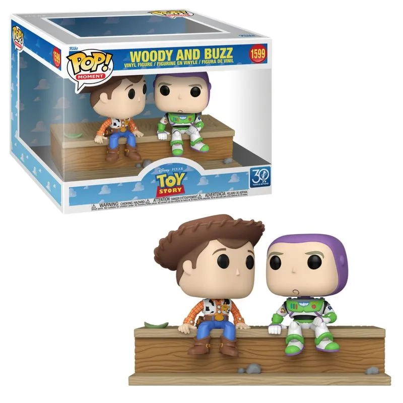 Boneco Funko Pop! Moment Disney Toy Story 30 anos – Woody & Buzz + 5%OFF no PIX