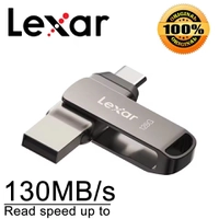 Pen Drive LEXAR 64GB ou 128GB – Conexão USB-A e Tipo C, USB 3.1, 130MB/s Pen Drive LEXAR 64GB ou 128GB – Conexão USB-A e Tipo C, USB 3.1, 130MB/s