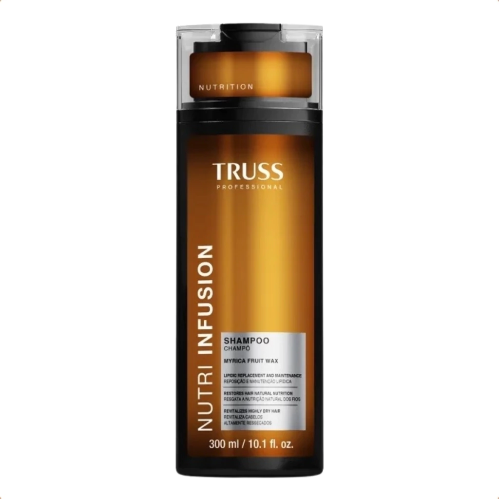 Shampoo Truss Nutri Infusion 300ml Para Cabelos Ressecados por R,88 com Pix Shampoo Truss Nutri Infusion 300ml Para Cabelos Ressecados por R,88 com Pix