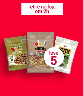 Amendoim Dori: Leve 5 por apenas R$ 2,19 cada Amendoim Dori: Leve 5 por apenas R$ 2,19 cada