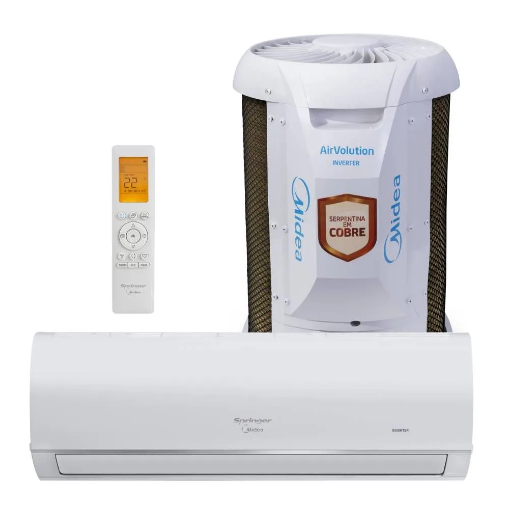 -12%OFF Ar Condicionado Split Springer Midea Airvolution Connect 12000 BTUs Quente/Frio Inverter 220V -12%OFF Ar Condicionado Split Springer Midea Airvolution Connect 12000 BTUs Quente/Frio Inverter 220V