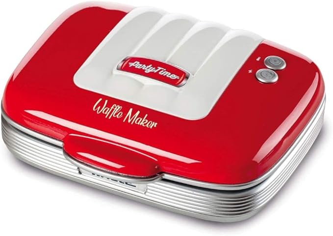 Ariete 1973, Maquina de Waffle Retrô Vermelha Ariete 1973, Maquina de Waffle Retrô Vermelha