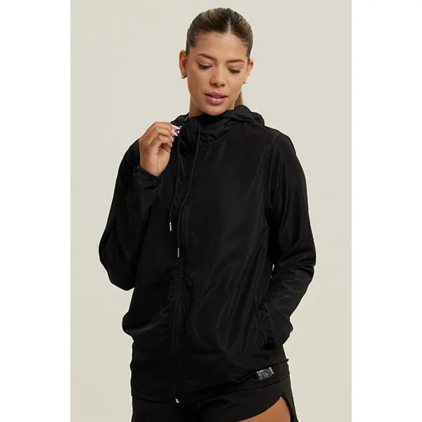 -40%OFF Jaqueta Corta Vento Feminino Impermeável WSS Classic Preto -5% no PIX na WSS Brasil