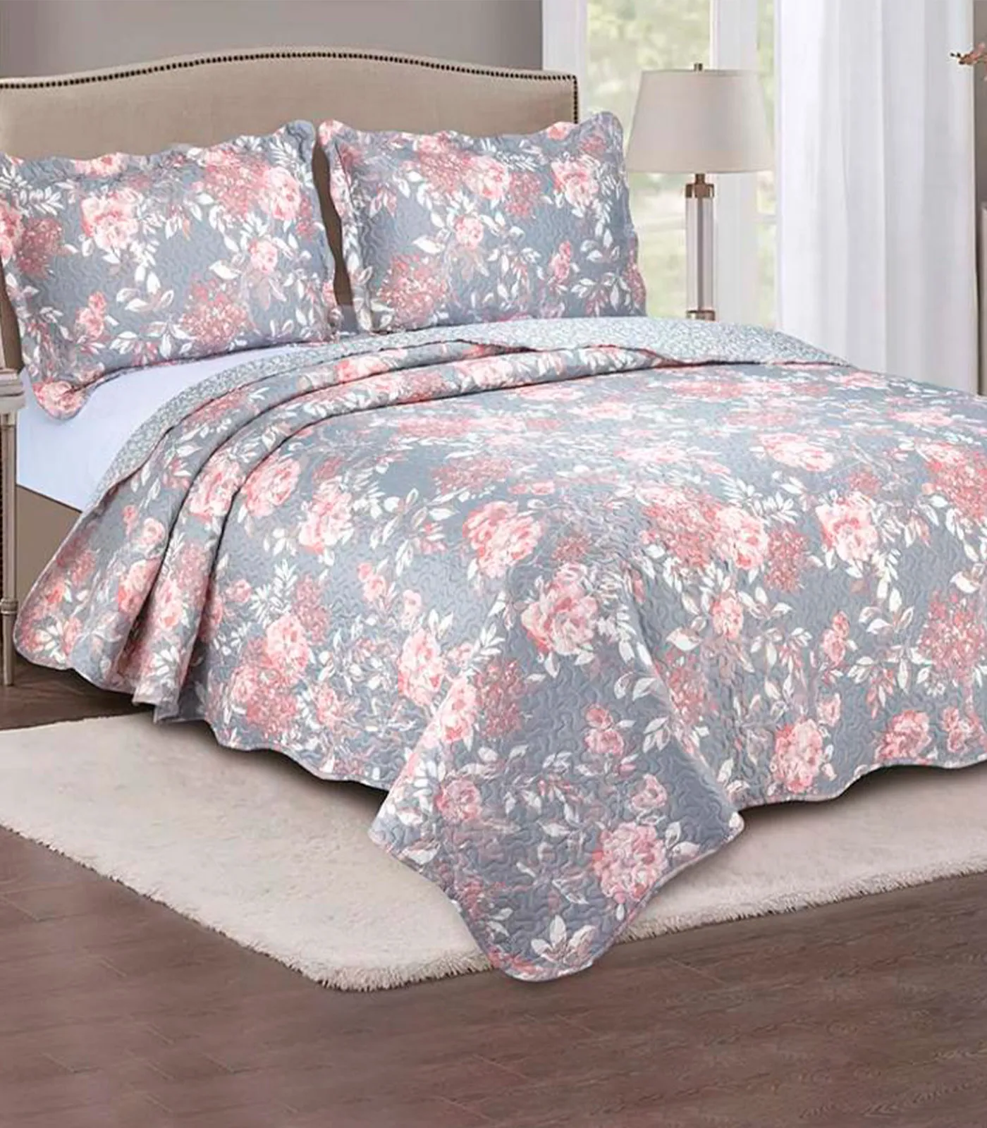 -27%OFF Jogo De Colcha Evolution Patchwork King Camesa Rosa -27%OFF Jogo De Colcha Evolution Patchwork King Camesa Rosa