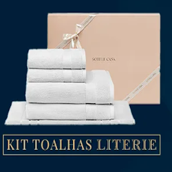-15%OFF em Kit Toalhas Literie + Cashback em todo site! Sottile Casa