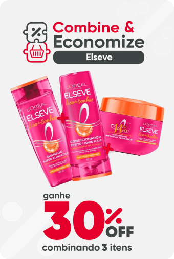 LEVE 2 COM 30% OFF em Produtos Elseve LEVE 2 COM 30% OFF em Produtos Elseve