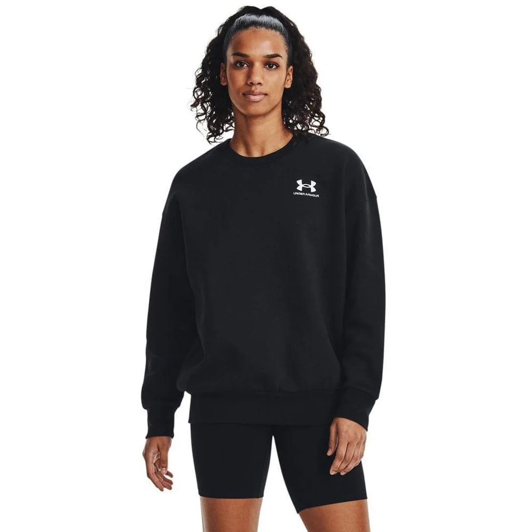 -50%OFF Moletom Feminino Under Armour Essential Fleece GG Preto -50%OFF Moletom Feminino Under Armour Essential Fleece GG Preto