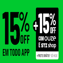 Lançamento APP Studio Z 15%OFF +15%OFF com APP e Frete Grátis acima de R$ 149 Lançamento APP Studio Z 15%OFF +15%OFF com APP e Frete Grátis acima de R$ 149