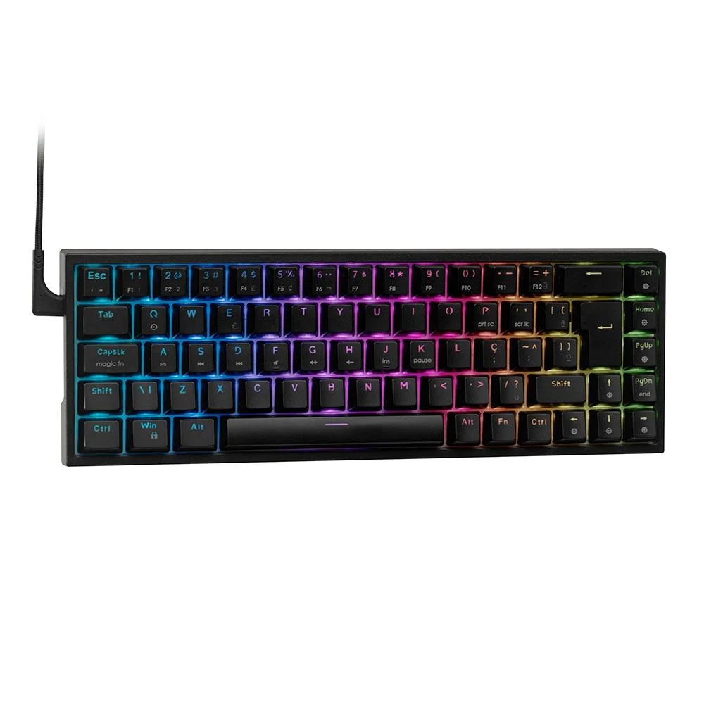 -38%OFF Teclado Mecânico Gamer KBM! GAMING TG700, Preto, 65% e ABNT2, RGB, Switch Gateron Red – KGTG700PTVR