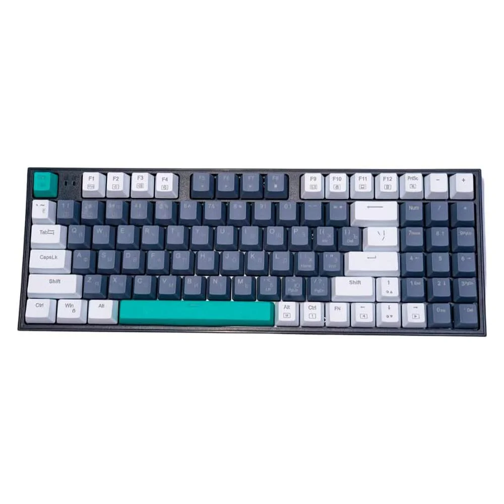 -48%OFF Teclado Mecânico Gamer Machenike K500-B94, RGB, Switch Huano Blue, Cinza – MAC-K500-B94GR-WW