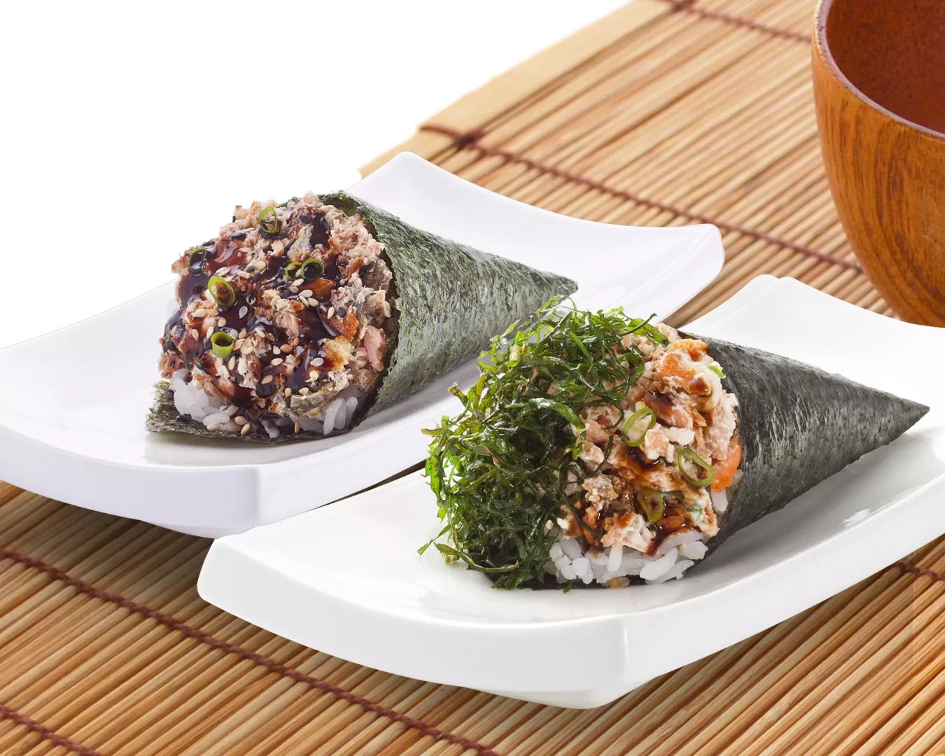 Temaki em Dobro Escolha 02 temakis por um preço único Temaki em Dobro Escolha 02 temakis por um preço único