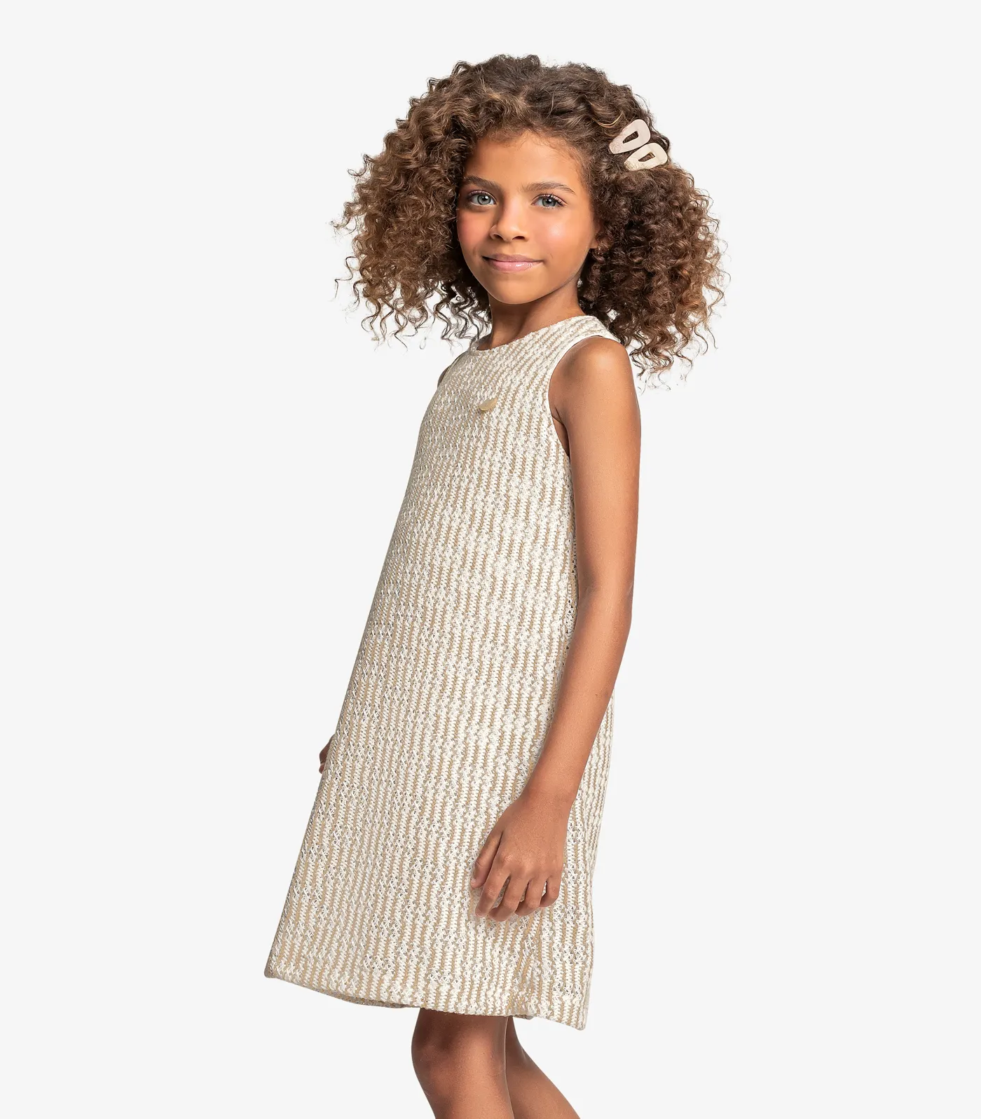 -54%OFF Vestido Infantil Em Tricot Trick Nick Bege -54%OFF Vestido Infantil Em Tricot Trick Nick Bege