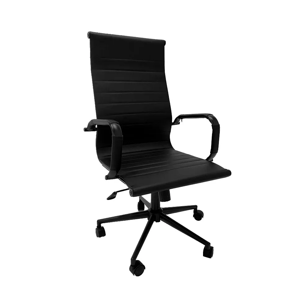 -47%OFF Cadeira Office Brás em Courino Preto – 7%OFF no PIX