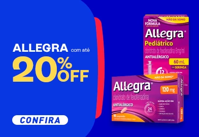 -20% OFF Allegra 120mg 10 Comprimidos Revestidos