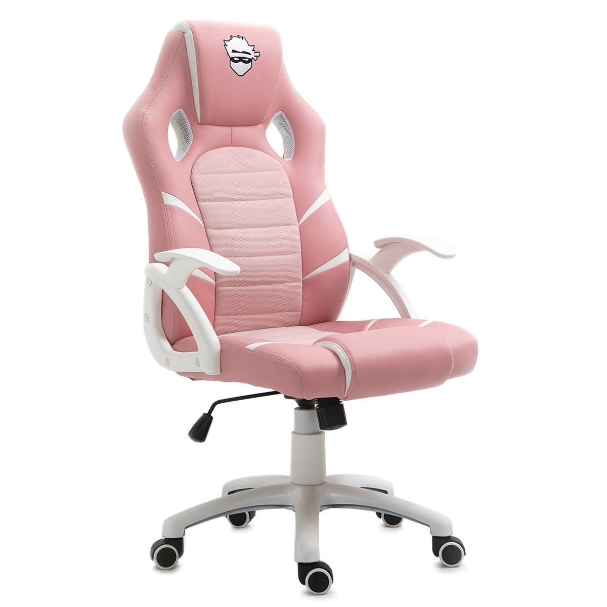 -49%OFF Cadeira Gamer Ninja Hiryu, Rosa e Branco na TeraByte