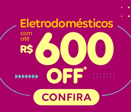 Eletrodomésticos com até R$ 600, na loja oficial Consul e Brastemp