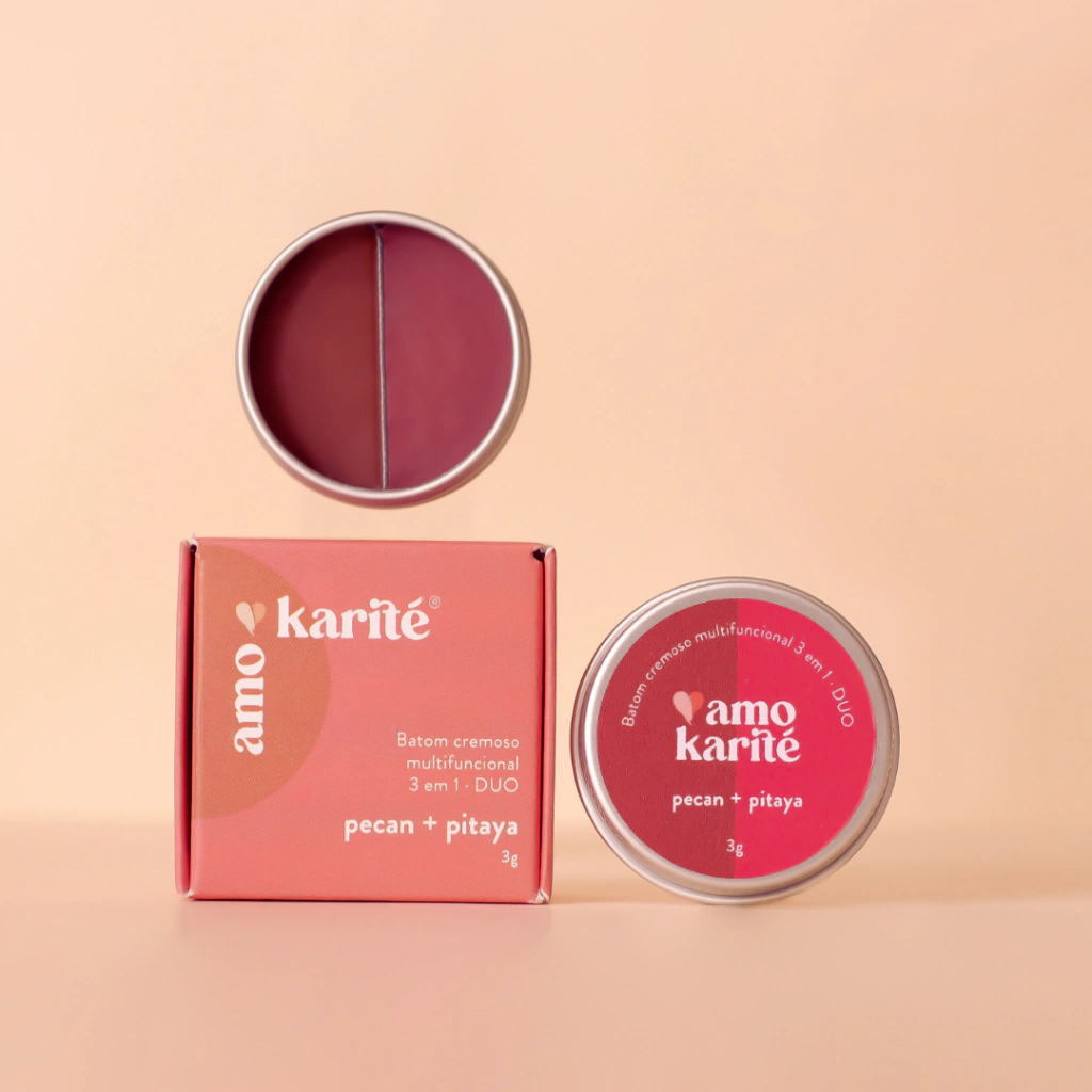 -25%OFF DUO Batom Cremoso Multifuncional 3 em 1 – Pitaya + Pecan AmoKarité -25%OFF DUO Batom Cremoso Multifuncional 3 em 1 – Pitaya + Pecan AmoKarité
