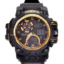 -15%OFF Relógio Masculino Tuguir Preto e Dourado – Casa das Alianças -15%OFF Relógio Masculino Tuguir Preto e Dourado – Casa das Alianças