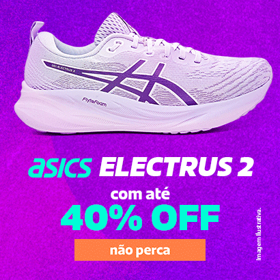 ASICS Electrus 2 com até -40%OFF + 10%OFF na Primeira Compra ASICS Electrus 2 com até -40%OFF + 10%OFF na Primeira Compra