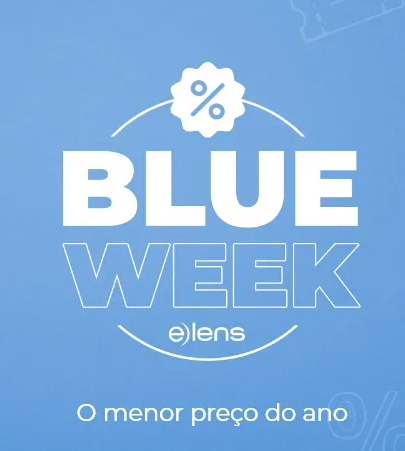 Blue Week na eLens, suas lentes de contato com preços mais vistos + 10%OFF no PIX