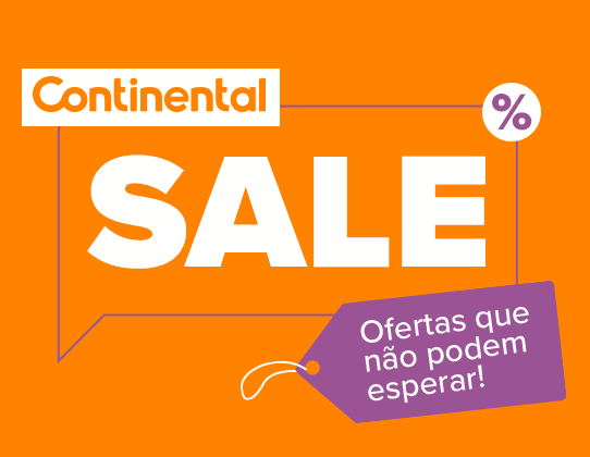 Continental Sale, descontos de até 50%OFF + Frete grátis