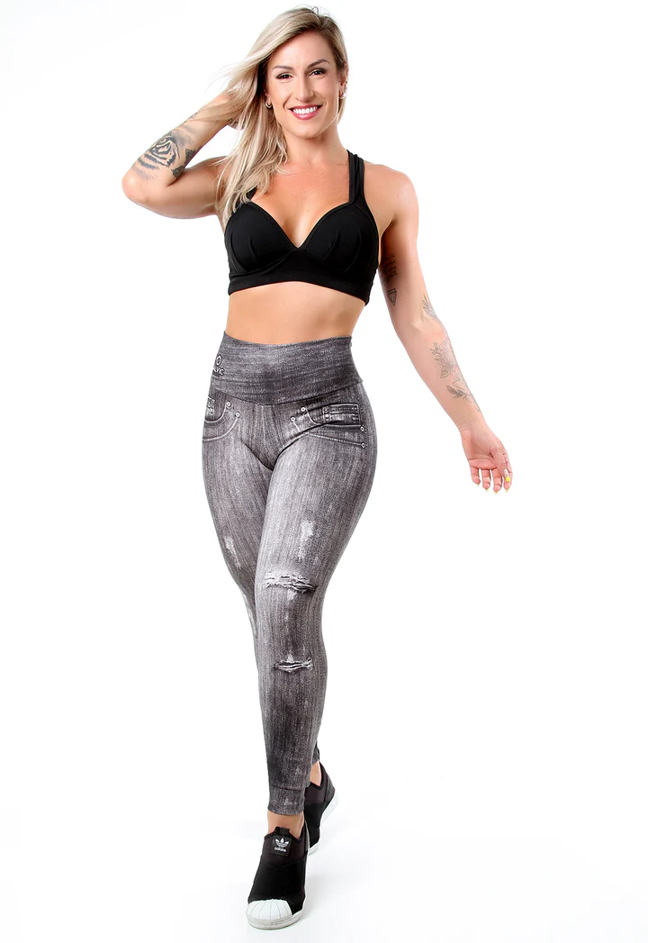 -40%OFF Calça Legging Fake Jeans Galvic Fitness -40%OFF Calça Legging Fake Jeans Galvic Fitness