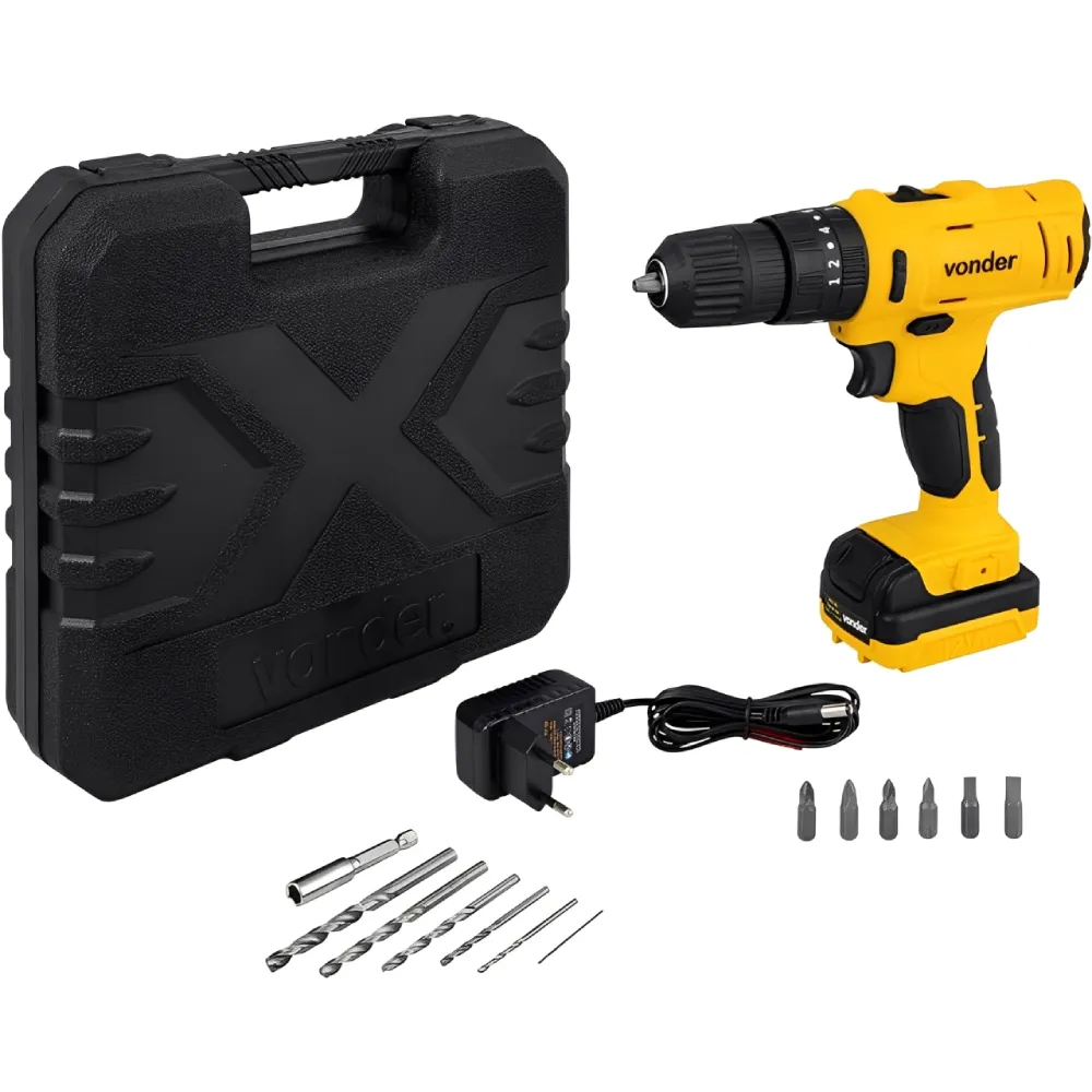 -23%OFF Parafusadeira e Furadeira de Impacto Bateria Bivolt 12 Volts com Maleta e Acessórios -23%OFF Parafusadeira e Furadeira de Impacto Bateria Bivolt 12 Volts com Maleta e Acessórios