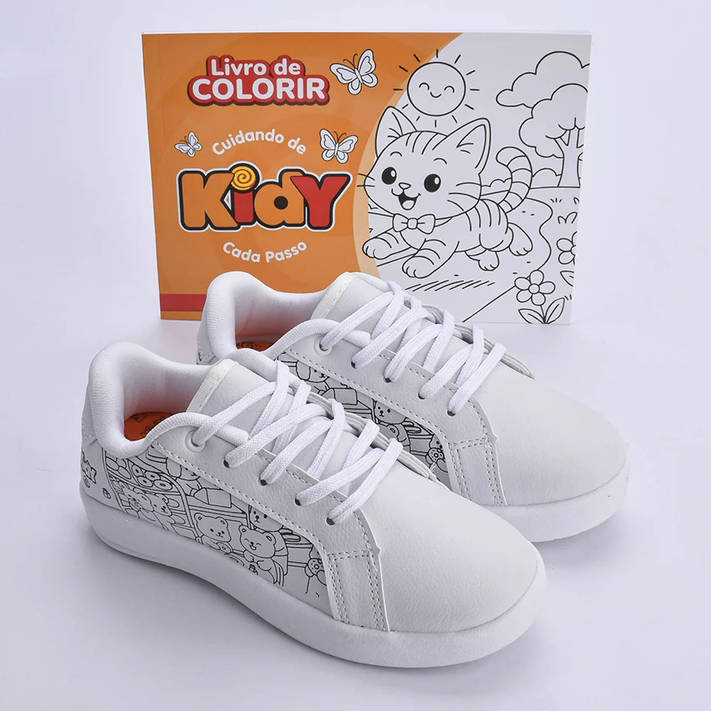Tênis Astral kidy Goods Branco + Livro para Colorir Kidy Goods na Kidy Calçados Tênis Astral kidy Goods Branco + Livro para Colorir Kidy Goods na Kidy Calçados