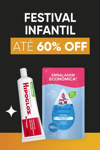 Até -60%OFF Festival de Descontos em Produtos Infantis na Drogasmil