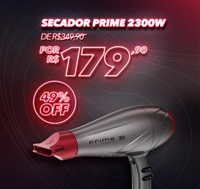 -49%OFF Secador De Cabelo Prime Titânio 3D + 10%OFF no Pix -49%OFF Secador De Cabelo Prime Titânio 3D + 10%OFF no Pix